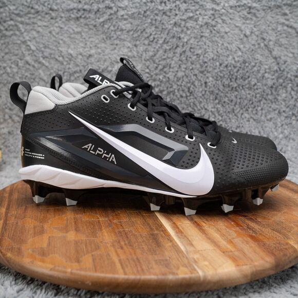 Nike Alpha Menace 4 Varsity Men’s Football Cleats Black FN0027-001 Size 12 - Picture 1 of 8